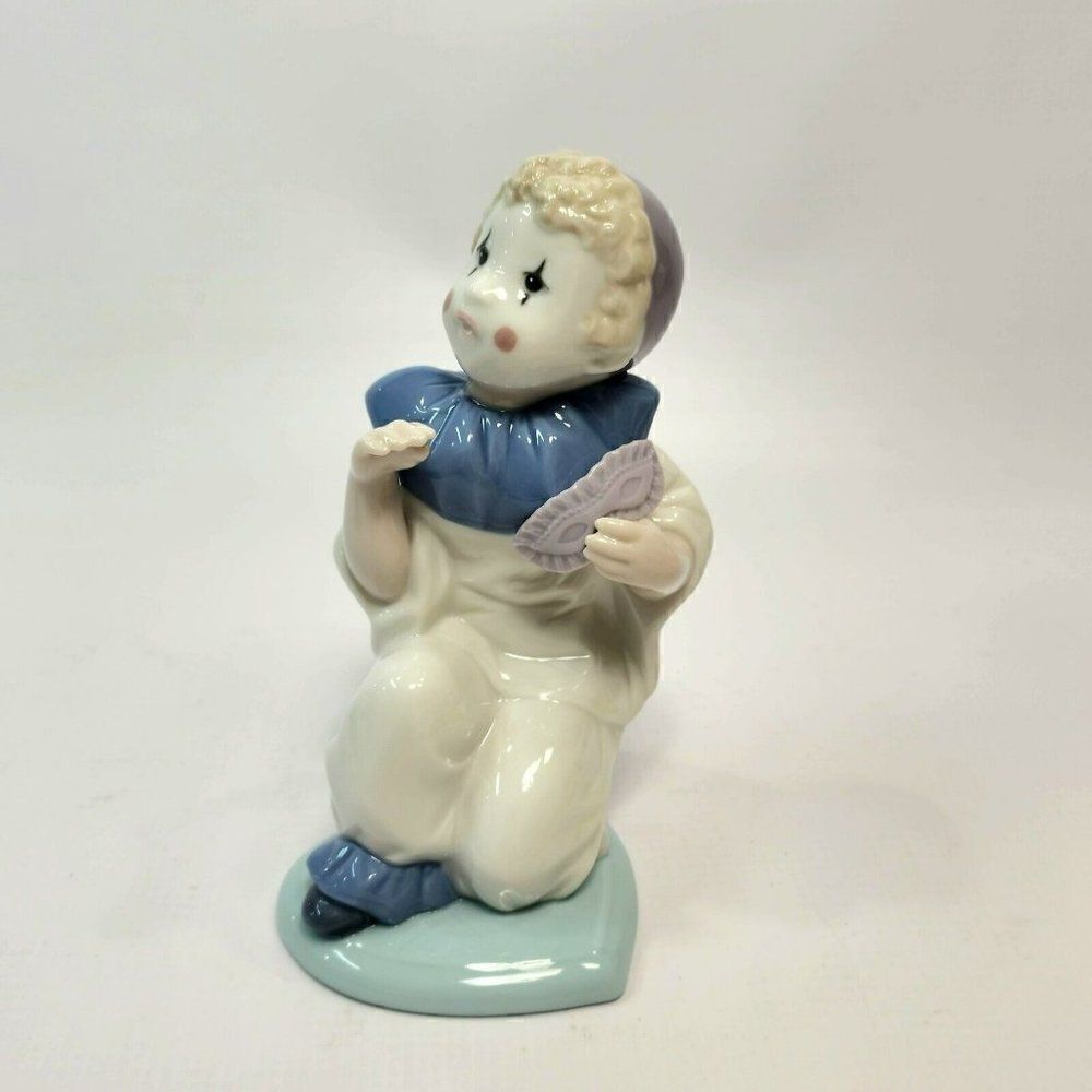 Lladro 1993 Golden Memories 6" Figure “Pierrot in Love” Rare